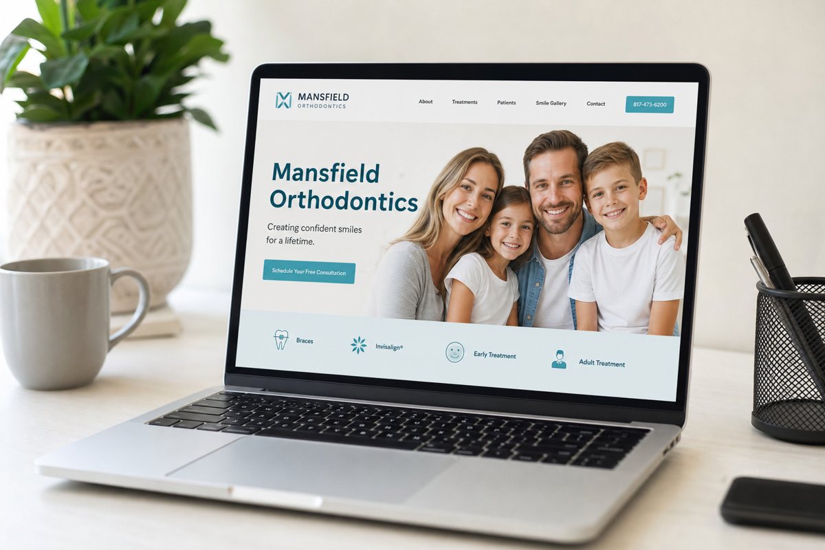 Website concept for an orthodontics practice